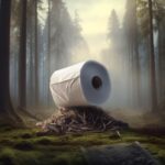 tp roll in forest